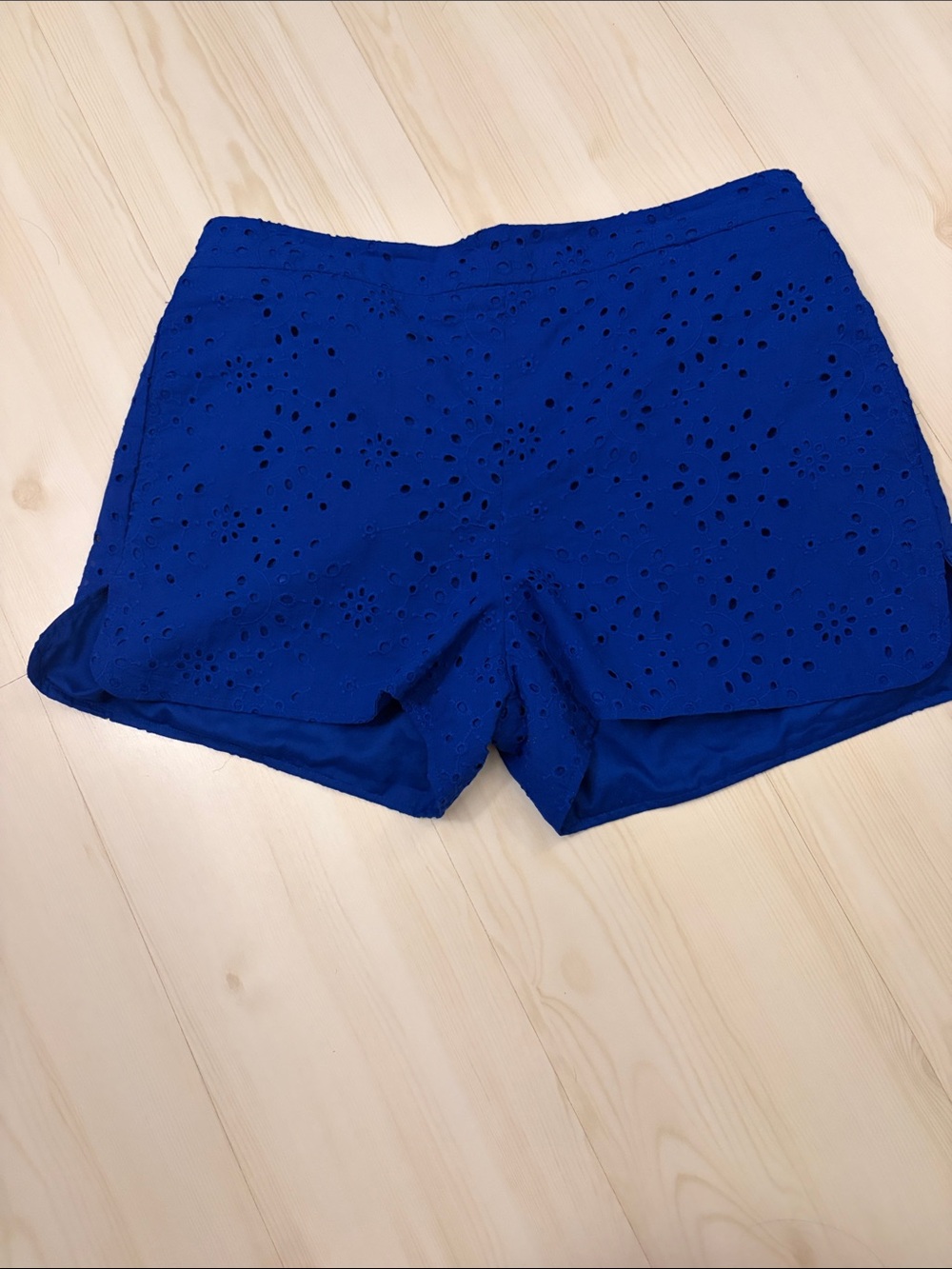 Blue Eyelet Women’s Shorts